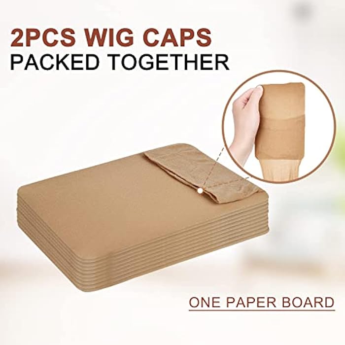 DILLARDS Wig Cap, Morgles 20 Pack Stretchy Nylon Stocking Wig Cap For Women Makeup,Nude - Image 4
